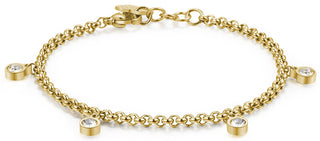 S'Agapõ Bracciale In Acciaio Con Cristalli Luce Sce13