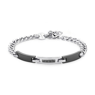 S'Agapõ Pulsera de hombre de acero Titan Sti12 