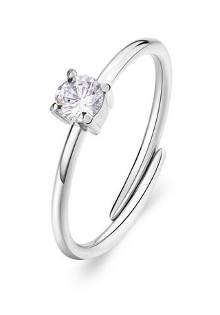 S'Agapõ Anello In Acciaio Con Zirconi Cubici Dazzly Sdz31
