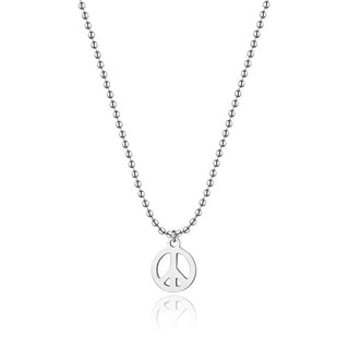 S'Agapõ Collana Originale In Acciaio Peace Smile Ssm002