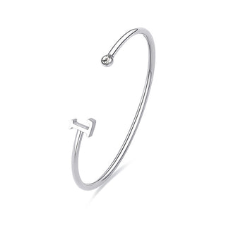 S'agapõ Open solid Bracciale with the letter L Click SCK223