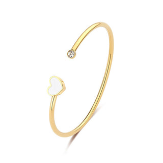 S'agapõ Open gold-plated solid Click Bracciale SCK238