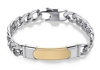 S'Agapõ Bracciale Da Uomo In Acciaio Bicolore Parkour Skr13