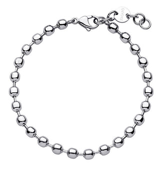 S'Agapõ Bracciale Da Uomo In Acciaio Con Perline Ripple Srp61