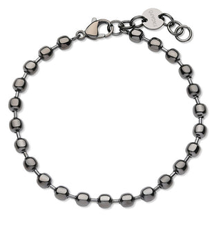 S'Agapõ Bracciale Con Perline In Acciaio Ripple Srp68 Per Uomo