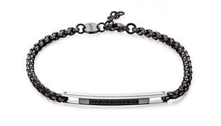 S'Agapõ Bracciale Uomo In Acciaio Rolo Current Spd19