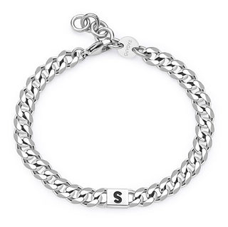S'agapõ Men´s S Monogram SMG28 Steel Bracciale