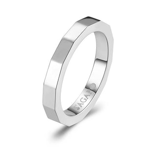 S'Agapõ Bague pour homme en acier For Love Sfv48 - Circonférence : 65 Mm 