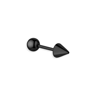 S'Agapõ Piercing Orecchino Singolo Nero Rogue Srg23