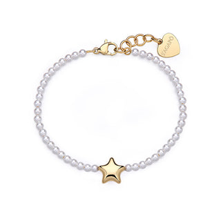 S'Agapõ Bracelet avec perles plaquées or Stellar Sse46 