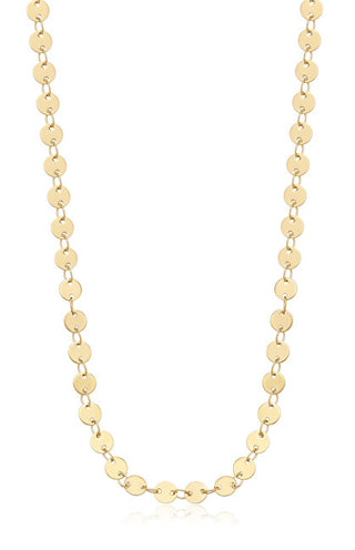 S'Agapõ Collar Con Monedas Chapado En Oro Shk84 