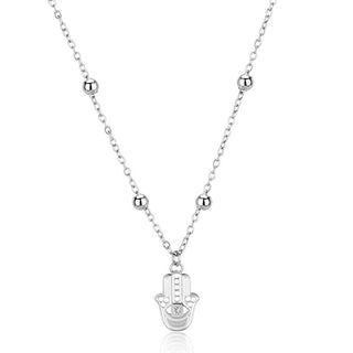S'Agapõ Collana Hamsa Affascinante - Mano Di Fatima Strega Swh07