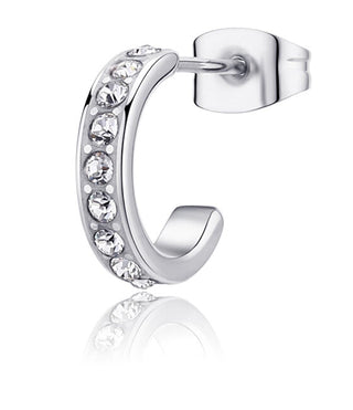 S'agapõ Single Anello Orecchino with crystals Snap SNP35