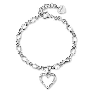 S'agapõ Matching steel Bracciale with heart Emotion SMO11