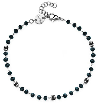 S'Agapõ Bracelet Elegante Avec Perles Shrine Ssr12 Bleu Foncé 