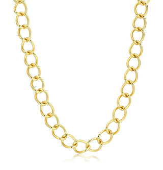 S'Agapõ Collana Da Donna Placcata In Oro Con Ciondolo Grosso Shk30