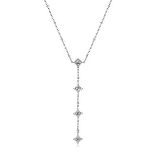 S'agapõ Glittering steel Collana with crystals Luce SCE48