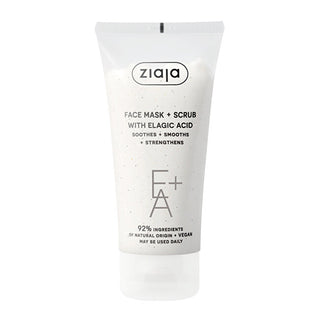 Ziaja Peelingová maska s kyselinou ellagovou (maschera viso + Scrub) 55 ml
