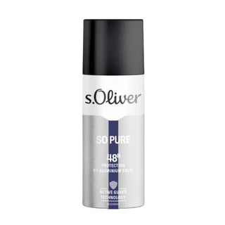 S. Oliver So Pure Deodorante Spray Idratante 48H Per Uomo 150 ml