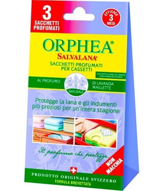 Orphea Salvalana Sacchetti Profumati Per Cassetti Al Profumo Di Lavanda Mallette 3 Pz