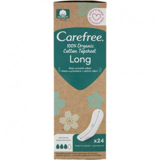 Carefree Salvaslip Organic Cotton Long Distesi, 24 Pz