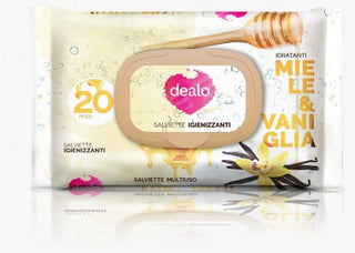 Dealo Salviette Igienizzanti Baby Miele E Vaniglia Pz.20