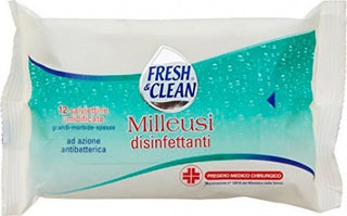 Fresh&Clean Salviette Milleusi Disinfettanti Umidificate 12 Pz