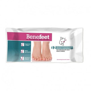 Benefeet Salviette Rinfrescanti Effetto Igienizzante 12 Pezzi