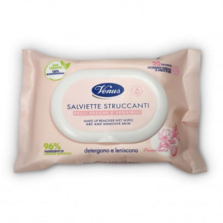 Venus Salviette Struccanti Pelli Secche E Sensibili 20Pz