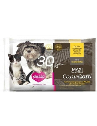Dealo Salviettine Cani & Gatti Xl 72 Pezzi