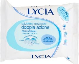 Lycia Salviettine Struccanti Doppia Azione Pelli Normali 20 Pezzi