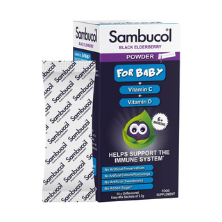 Sambucol borotalco sambuco nero vitamina C e D supporto del sistema immunitario vitamine 14 pezzi 22 g