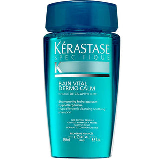 Kérastase Shampoo Per Cuoio Capelluto Sensibile Per Capelli Da Normali A Misti Bain Vital Dermo-Calm (Shampoo Ipoallergenico Idra-Lenitivo) - Volume: 250 Ml
