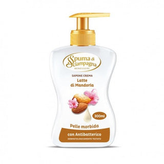 Spuma Di Sciampagna Sapone Crema Latte Di Mandorla 300 Ml