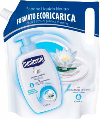 Mantovani Sapone Liquido Neutro Classico Formato Ecoricarica 750 Ml