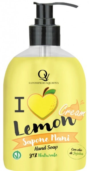 Saponificio Aquaviva Sapone Mani Crema Limone 500 Ml