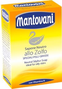 Mantovani Sapone Neutro Allo Zolfo Per Pelli Grasse Panetto Da 100 Gr