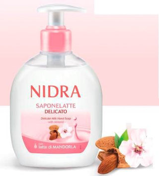 Nidra Saponelatte Delicato Con Latte Di Mandorla - Sapone Liquido 300 Ml