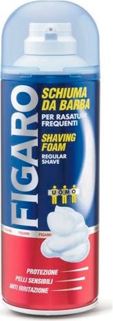 Figaro Espuma de Barbear Para Barbear Frequente 400 Ml 