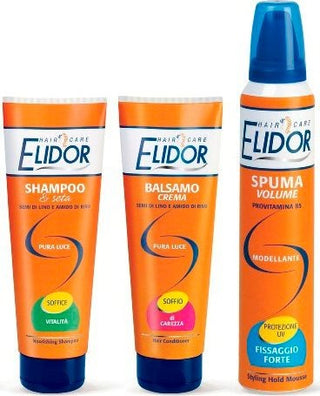 Elidor Schiuma Per Capelli Modellante E Da Volume Protezione Uv 200 Ml