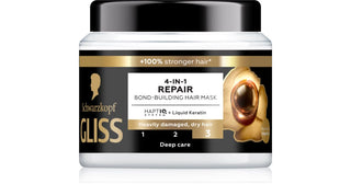 Schwarzkopf professional Gliss Repair 4-in-1 Deeply Healing Hair Mask for Severely Damaged and Dry Hair - 400ml