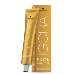 Schwarzkopf Professional Igora Royal Absolutes Tinta permanente al collagene per capelli 60 ml 8-01 | Biondo chiaro Cendre naturale