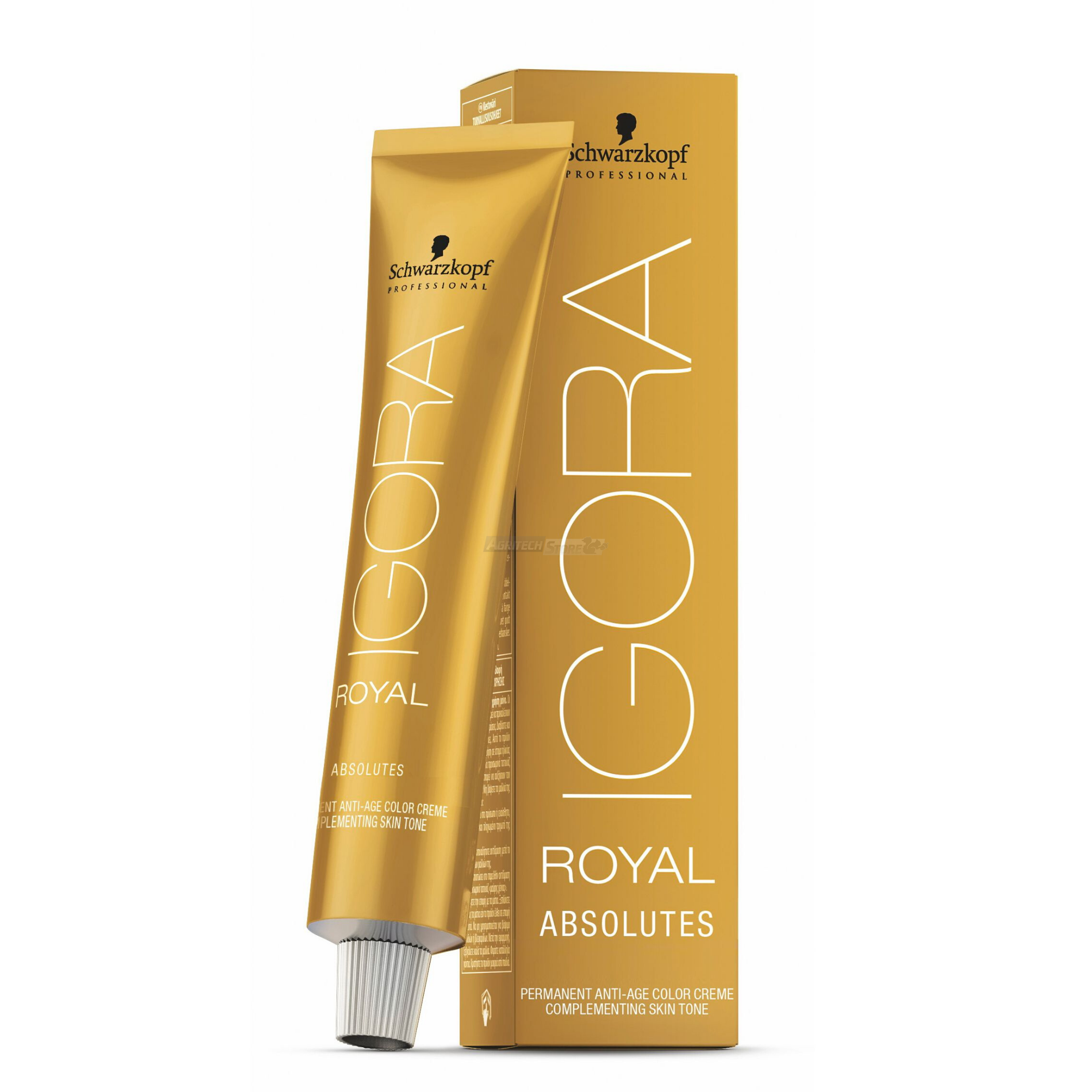 Schwarzkopf Profesionální Igora Royal Absolutes Permanentní kolagenová barva na vlasy 60 ml 7-460 | Středně blond béžová přírodní čokoláda