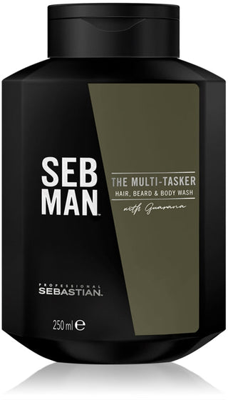 Sebastian Professional SEB MAN Champú Multitarea para cabello, barba y cuerpo 250 ml