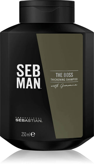 Sebastian Professional Champú para cabello fino SEB MAN The Boss (Champú densificador) - Volumen: 250 ml