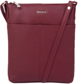 Segali Borsa A Tracolla In Pelle Da Donna bordo