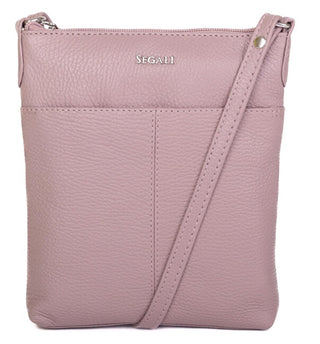 Segali borsa a tracolla in pelle da donna 7001 B cameo rose