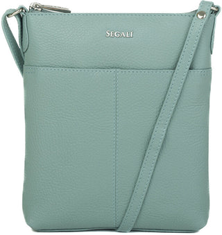 Segali Borsa A Tracolla In Pelle Da Donna verde salvia