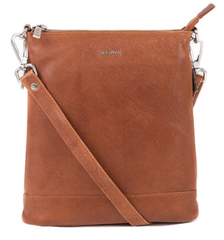 Segali borsa a tracolla in pelle da donna 9060 cognac
