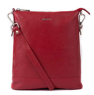 Segali Borsa A Tracolla In Pelle Da Donna 9060 rosso